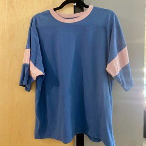 Original Use | Blue & Pink Oversized Shirt | Medium